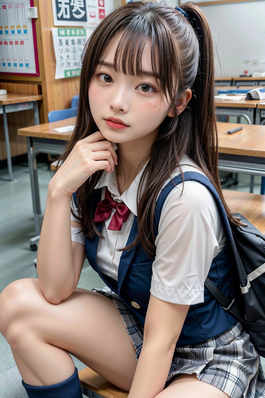 サンプル画像1:学園一の美女 生ハメ性交(桜坂46) [d_397093]