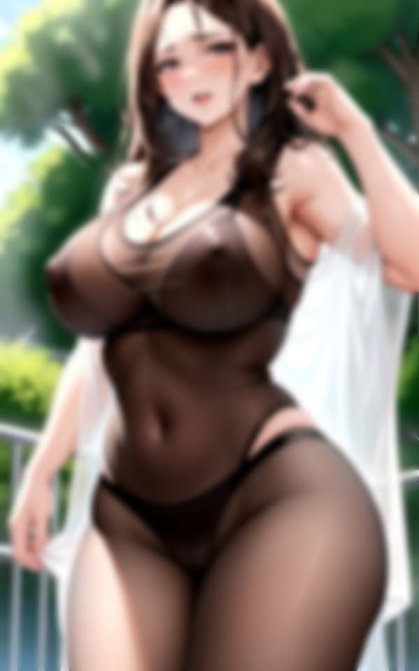 サンプル画像2:常夏ビーチで誘惑してくる爆乳淫乱人妻Hな秘密の不倫旅行(AIおとは) [d_397268]