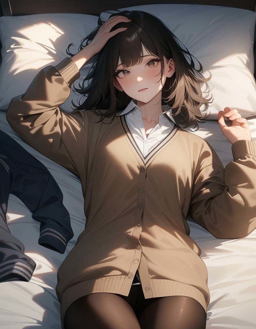 サンプル画像6:制服彼女（1）(AI美女図鑑) [d_397485]