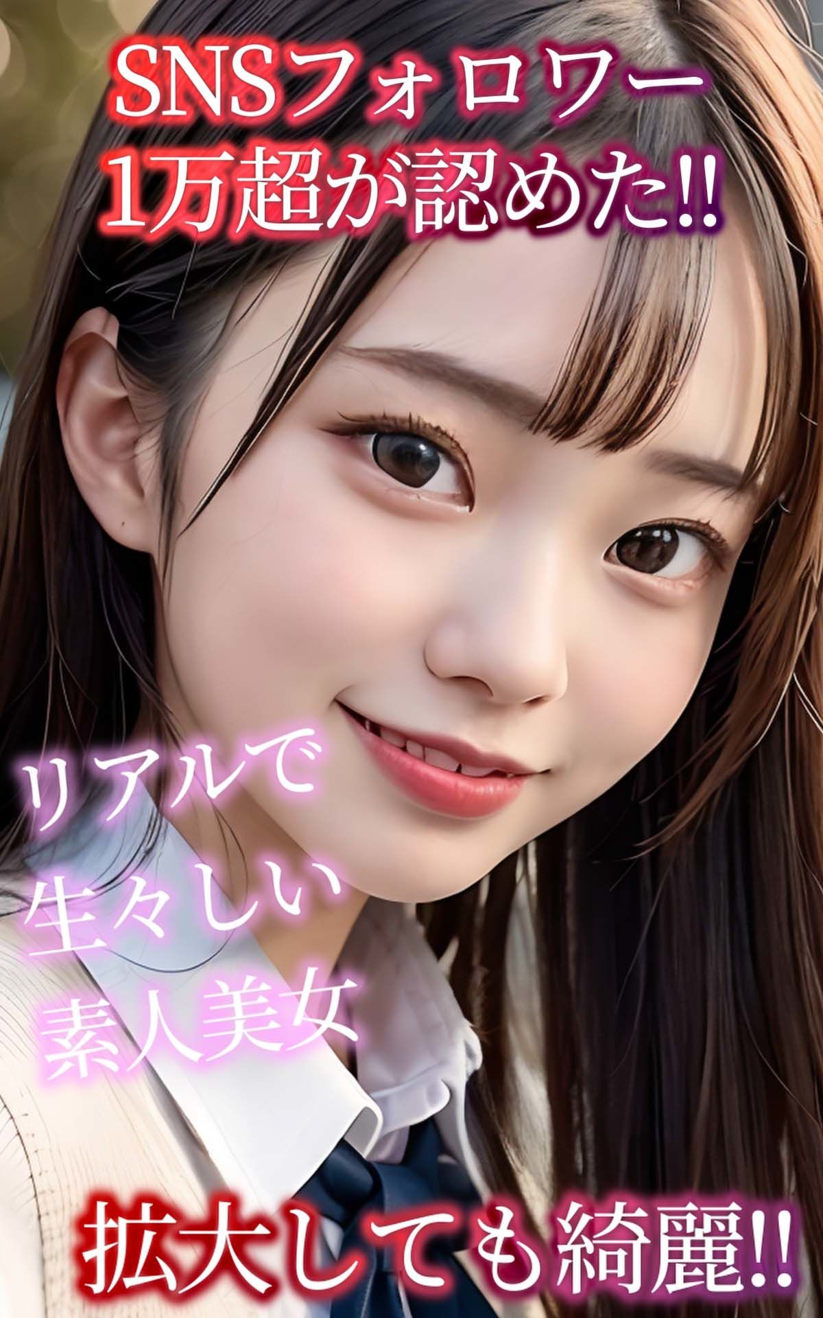 サンプル画像1:【素人美女】女子校生写真集 ─はじめて編─(素人美女をAIで) [d_397493]