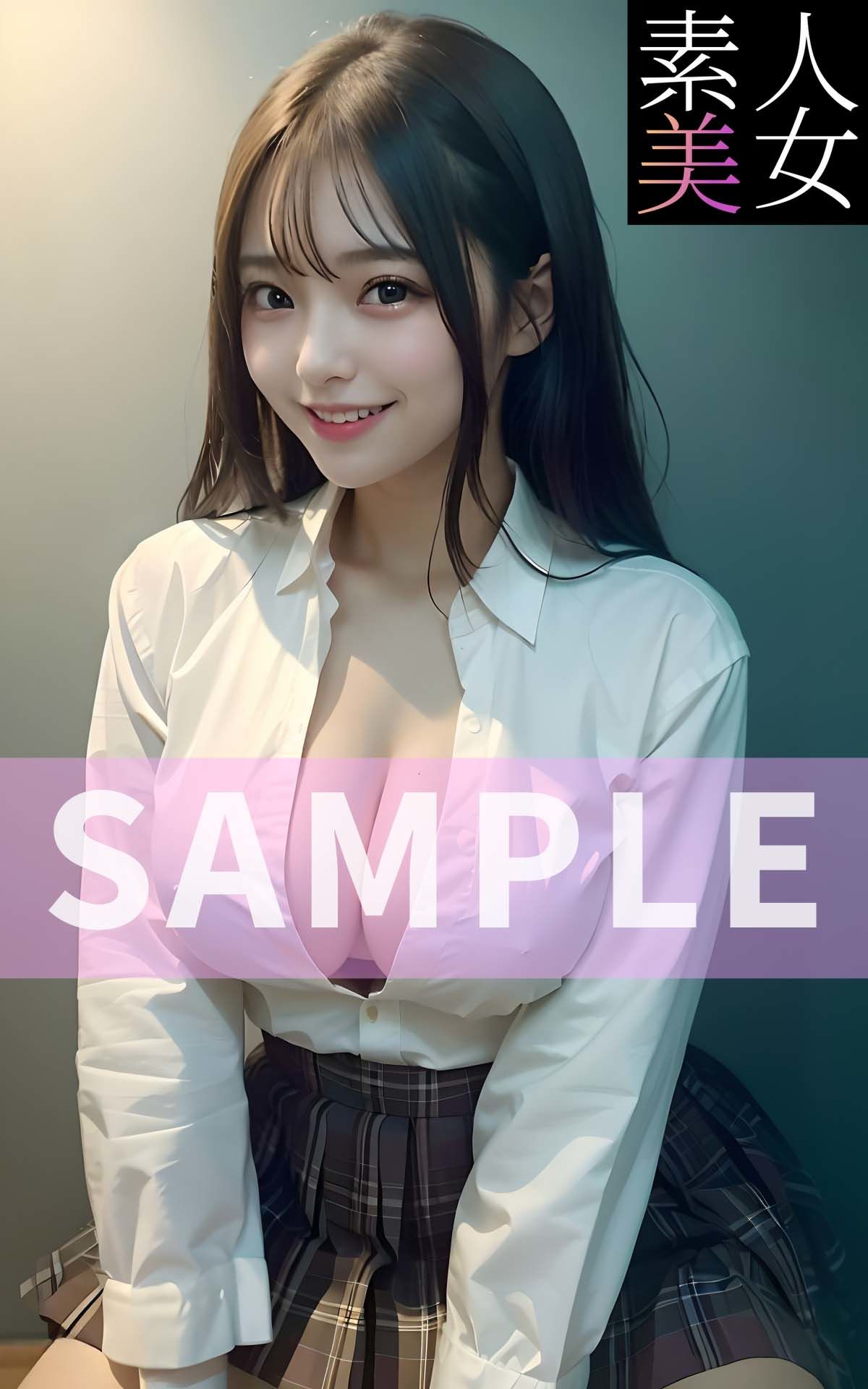 サンプル画像6:【素人美女】女子校生写真集 ─はじめて編─(素人美女をAIで) [d_397493]