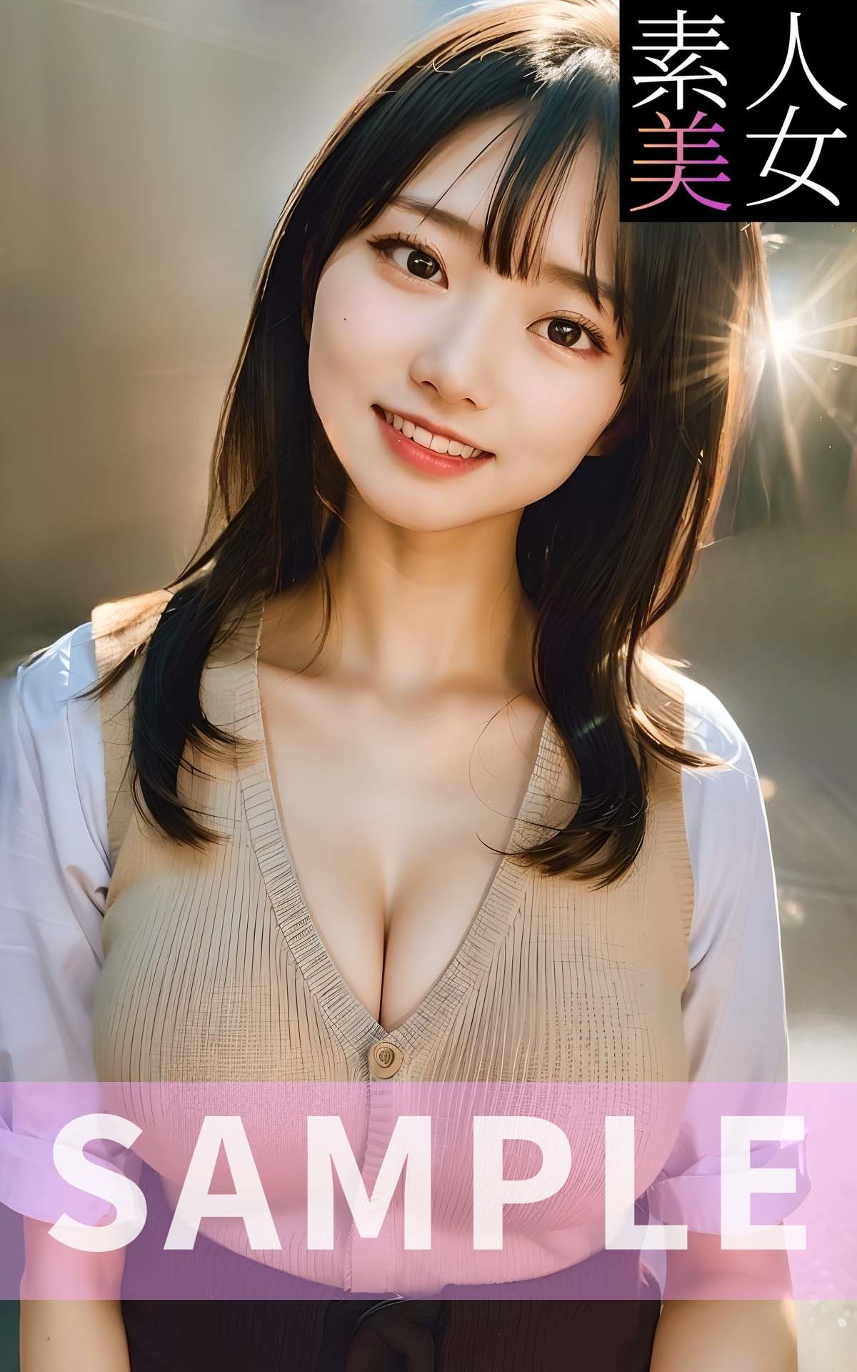 サンプル画像5:【素人美女】女子校生写真集 ─おかわり編─(素人美女をAIで) [d_397501]