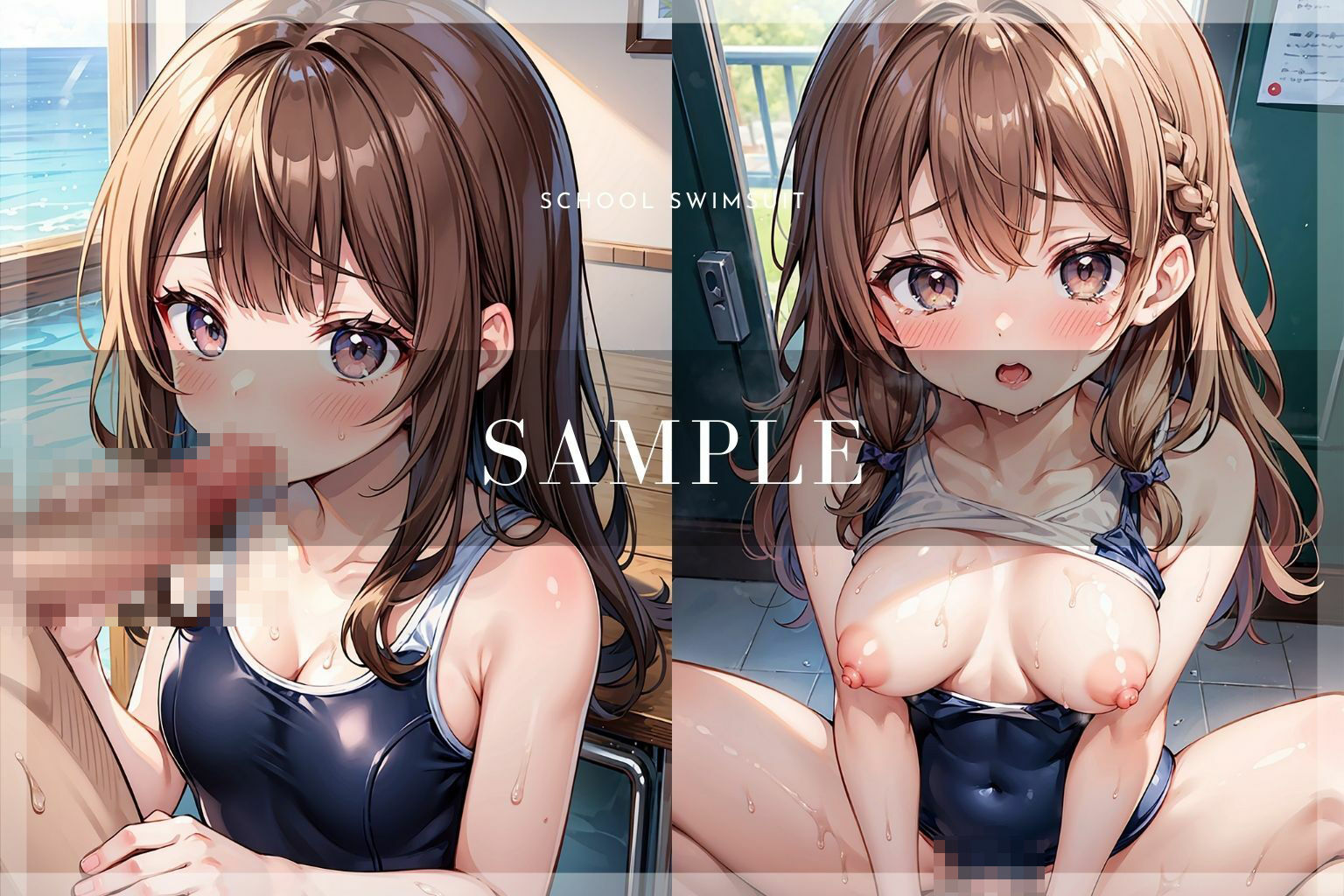 サンプル画像4:ママにはナイショのプール指導〜夏休み編〜(えいあいどぉる) [d_397550]