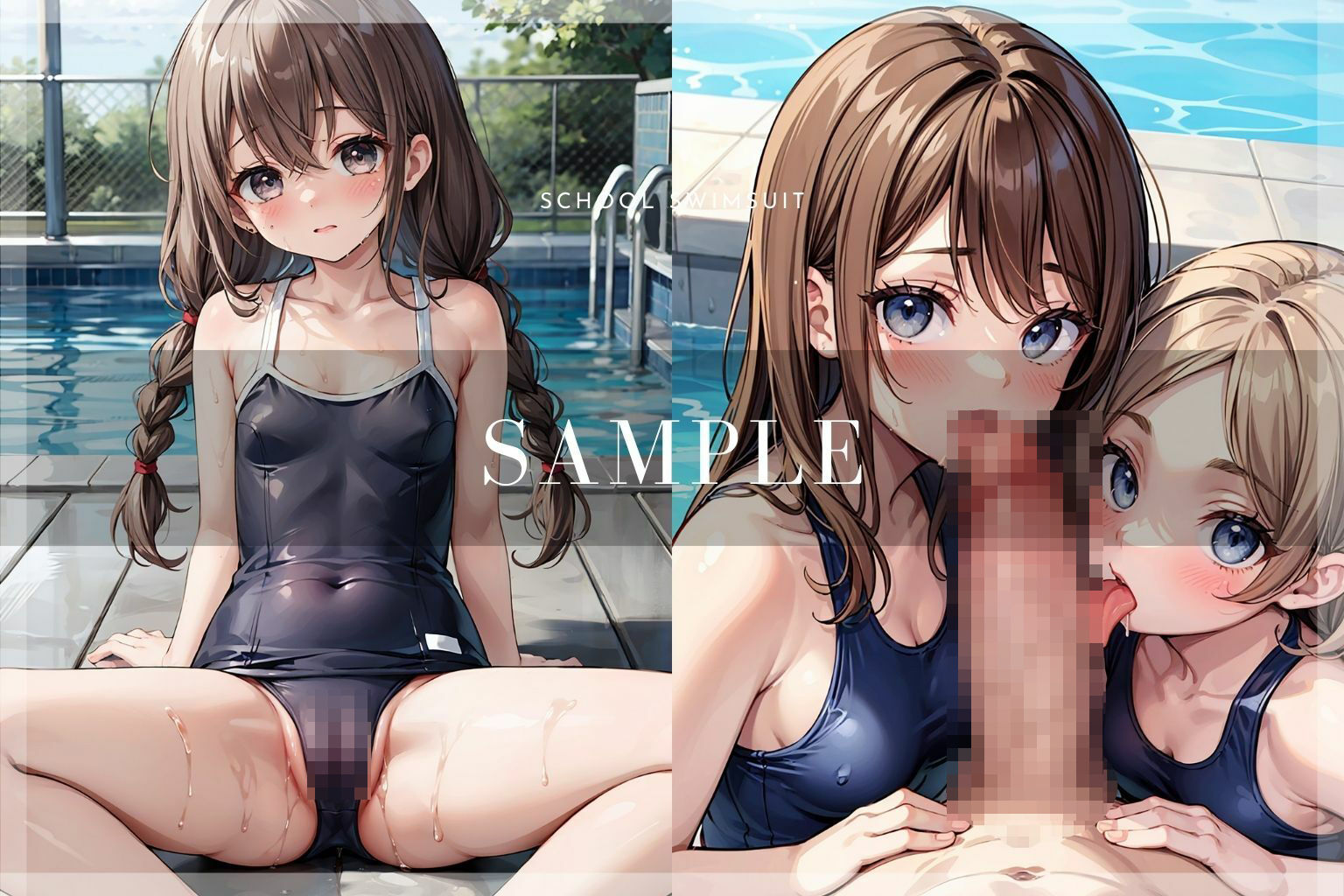 サンプル画像5:ママにはナイショのプール指導〜夏休み編〜(えいあいどぉる) [d_397550]