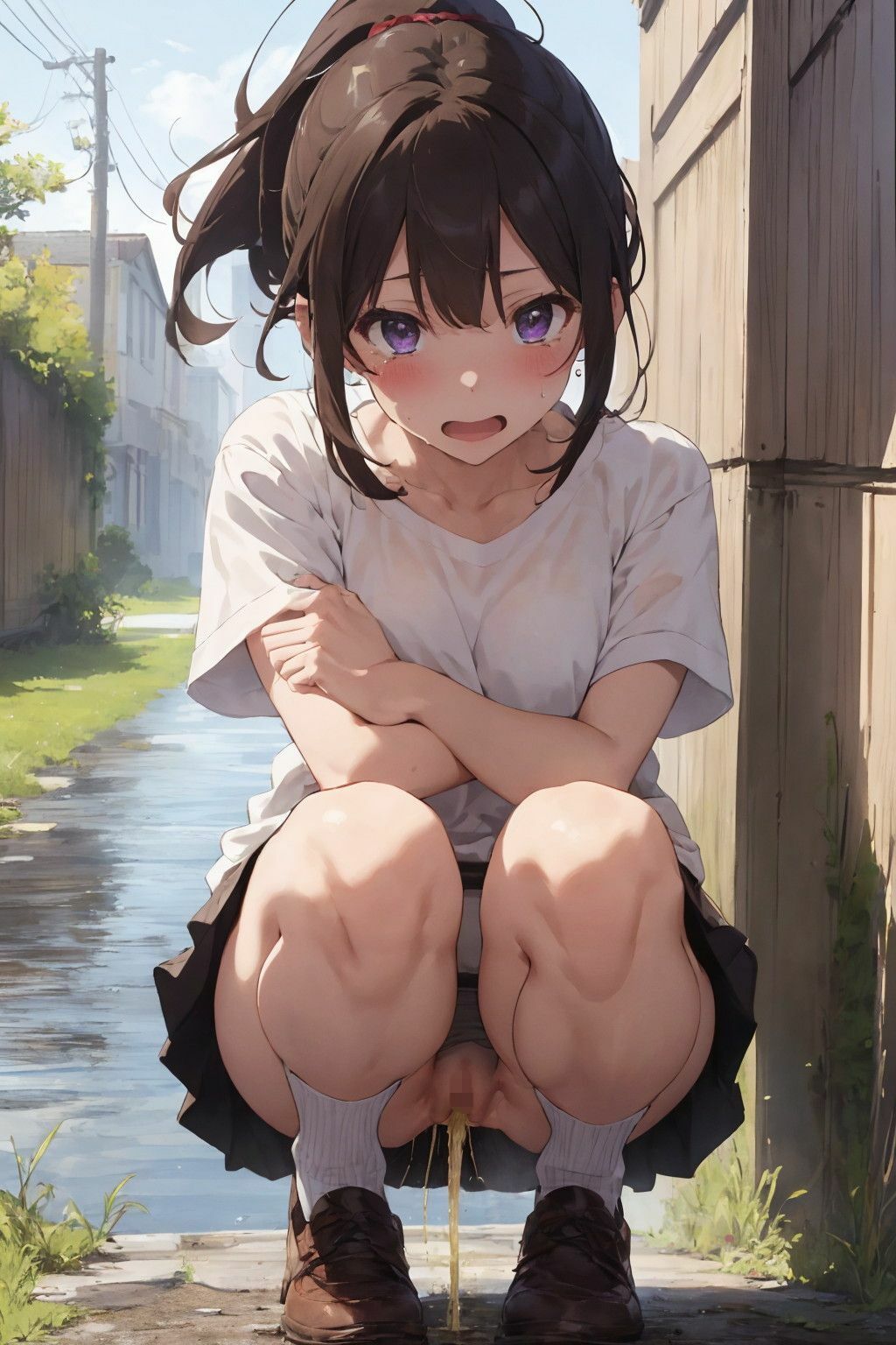 サンプル画像5:我慢できなかったお漏らし少女(秘密工房) [d_397554]