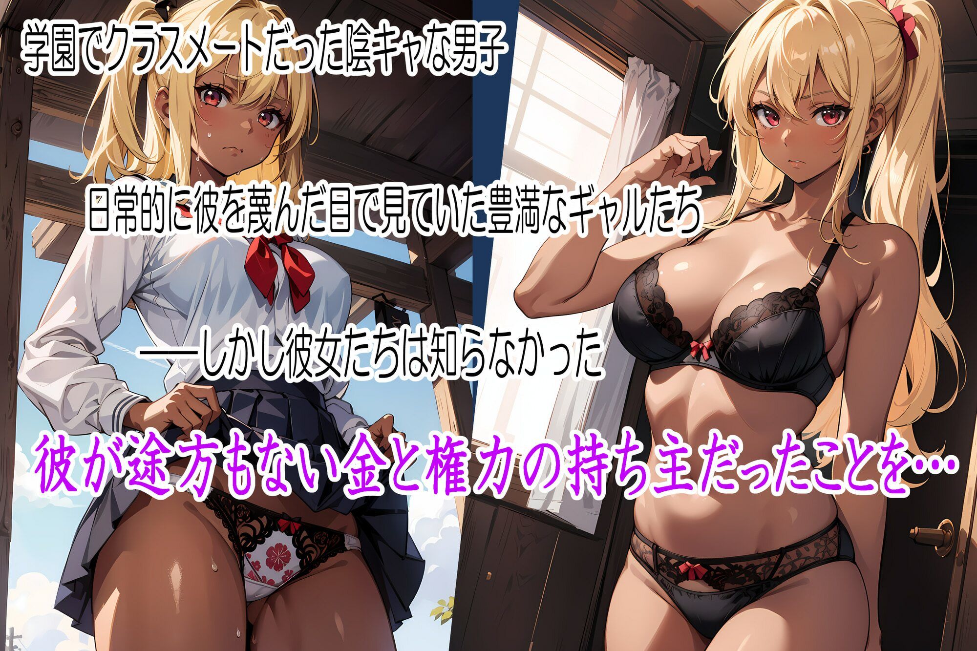 サンプル画像1:陰キャに厳しい爆乳ギャルをメイドに雇ってみた(るんぽす) [d_397562]