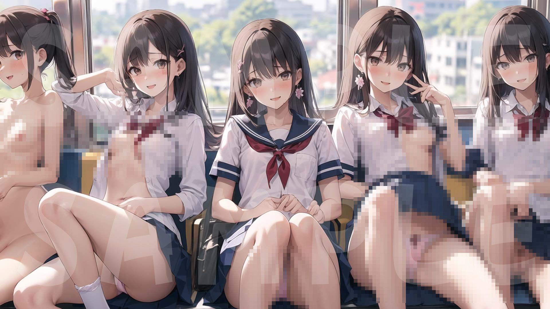 サンプル画像6:秘密の制服電車 「あのぉ 次は 私も、いいですか？」vol.3(MIDD) [d_397575]