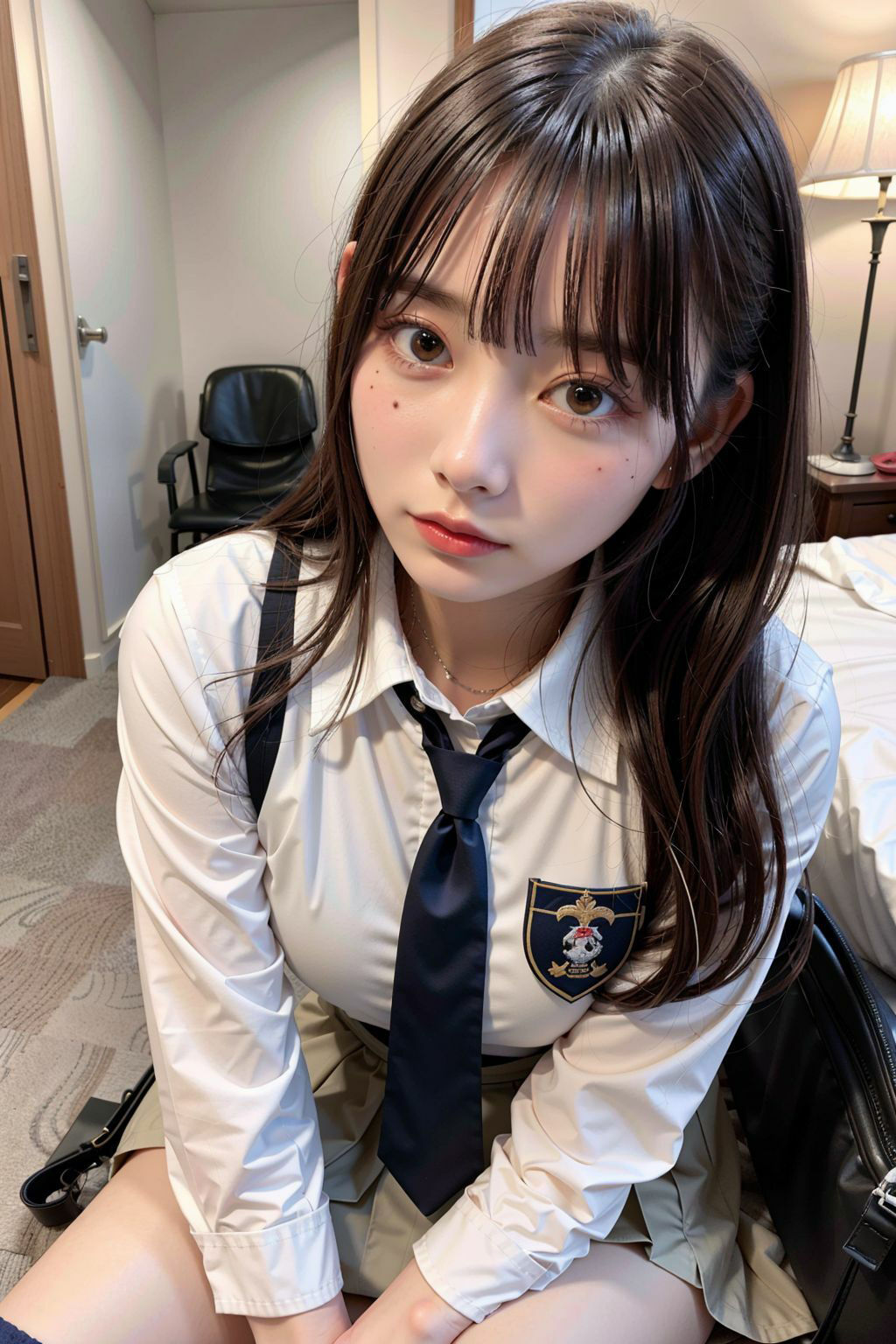 サンプル画像1:生徒会長の素顔を覗き見放題！ハメ撮り部 快感編(緑坂48) [d_397589]