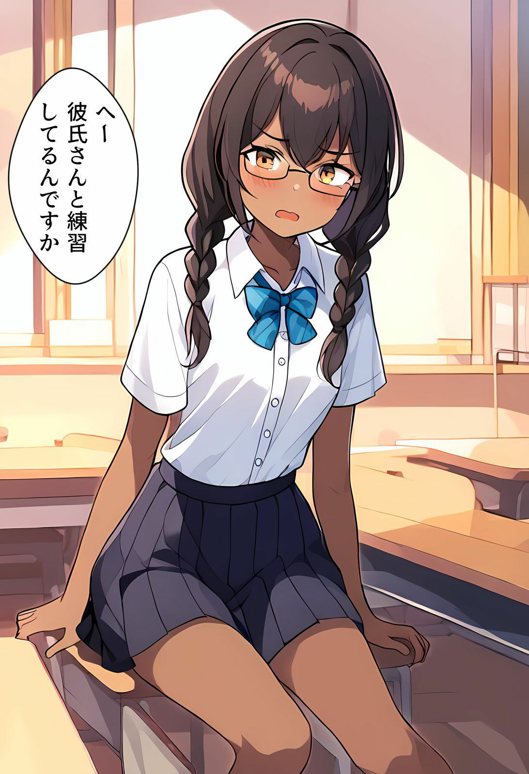 サンプル画像3:ドライなあの子の濡れ濡れエッチ(褐色眼鏡工房) [d_397627]