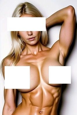 サンプル画像1:腹筋マニア: 美乳がいっそう引き立つ腹筋女子、第二弾、100枚（外人系）Part2(MUTANTITS) [d_397644]