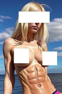 サンプル画像3:腹筋マニア: 美乳がいっそう引き立つ腹筋女子、第二弾、100枚（外人系）Part2(MUTANTITS) [d_397644]