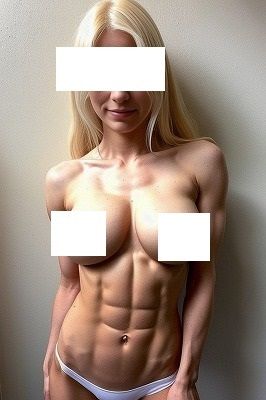 サンプル画像4:腹筋マニア: 美乳がいっそう引き立つ腹筋女子、第二弾、100枚（外人系）Part2(MUTANTITS) [d_397644]