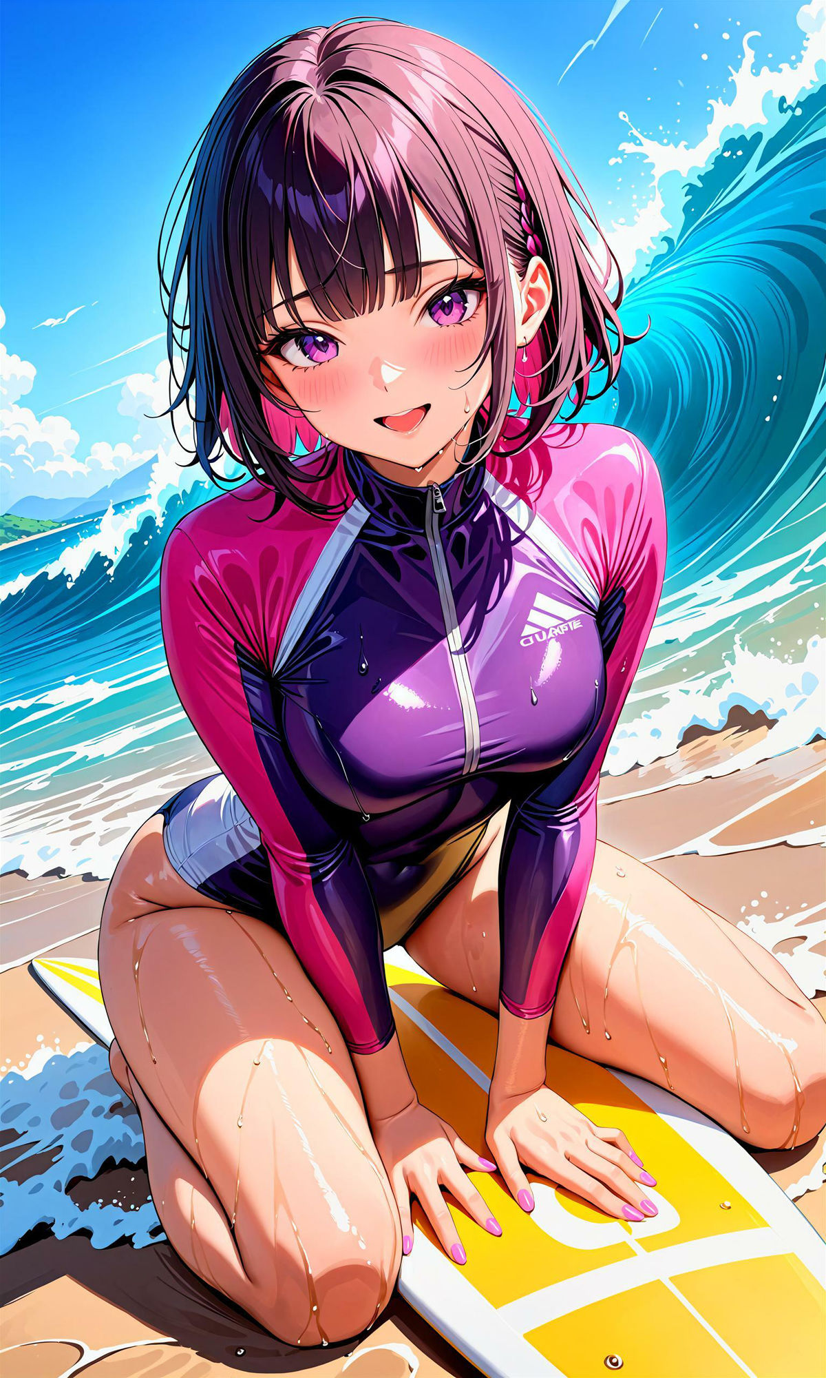 サンプル画像1:エチエチサーフィン部-波打ち際のエチエチ特訓！-(BETA) [d_397645]