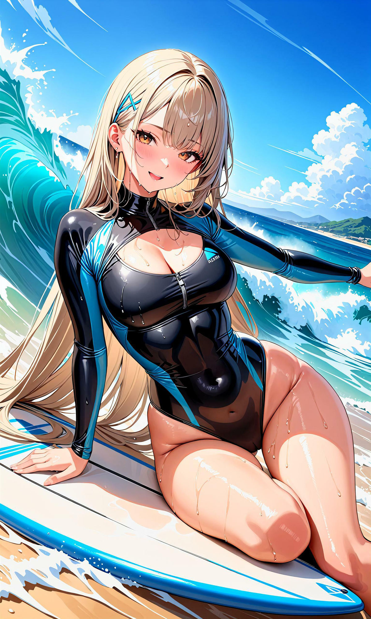 サンプル画像2:エチエチサーフィン部-波打ち際のエチエチ特訓！-(BETA) [d_397645]