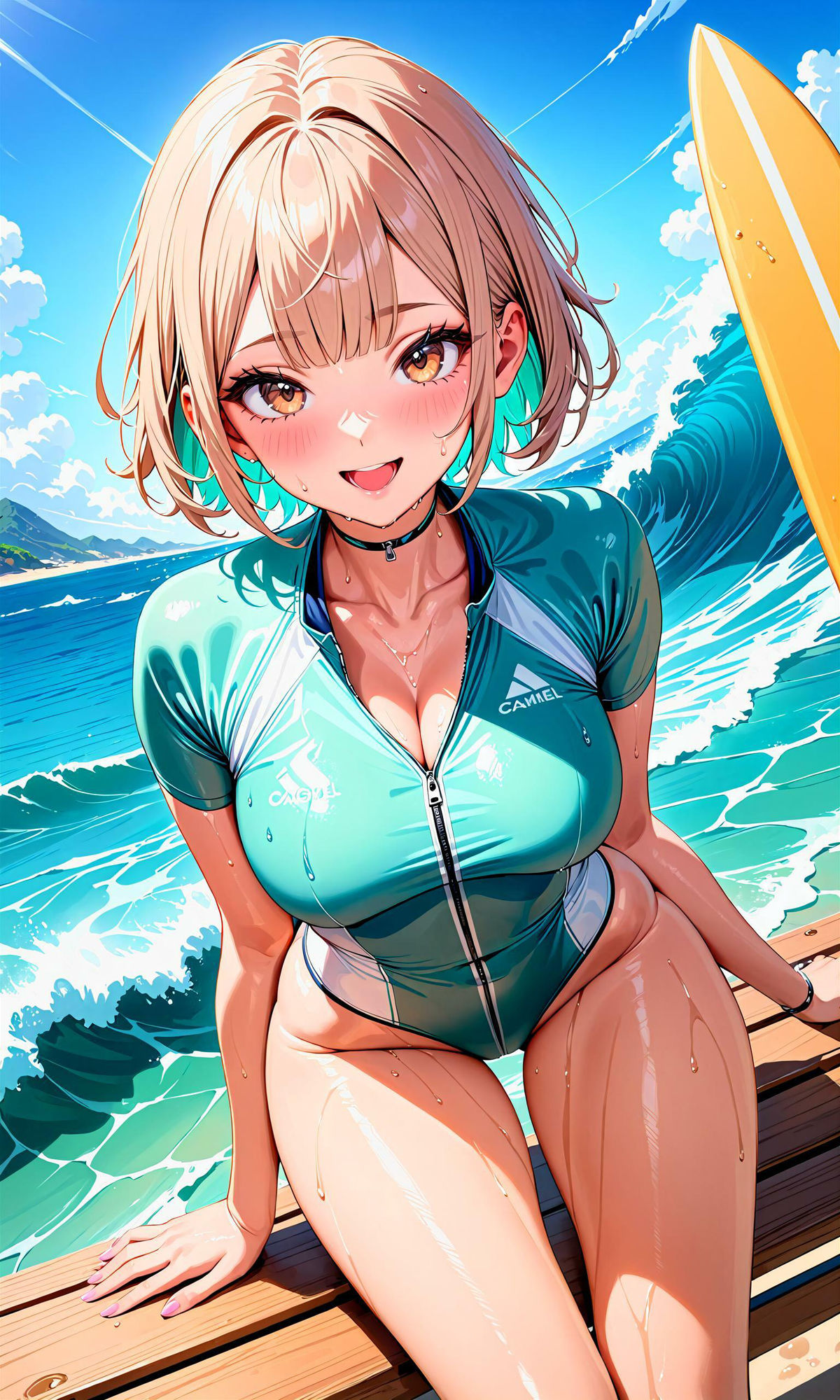 サンプル画像4:エチエチサーフィン部-波打ち際のエチエチ特訓！-(BETA) [d_397645]