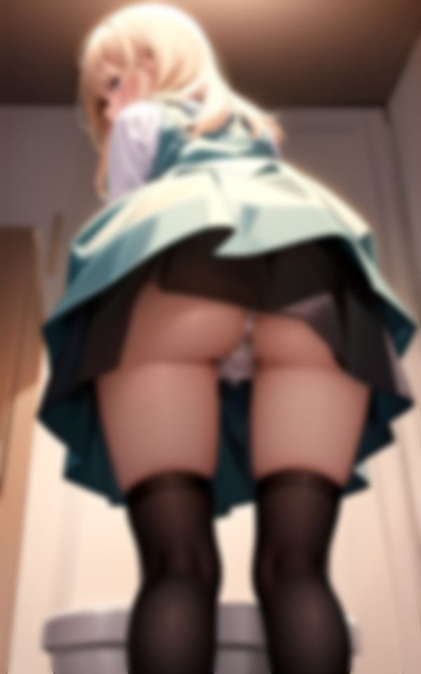 サンプル画像4:プルプル美尻で後輩の童貞くんを誘惑する淫乱女学生(リアルAI美女) [d_397661]