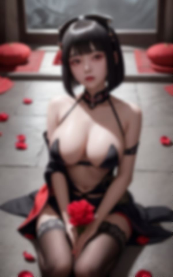 サンプル画像3:淫らな身体で男を誘惑する淫乱キョンシー写真集88枚(美女AI製作LaBO) [d_397662]