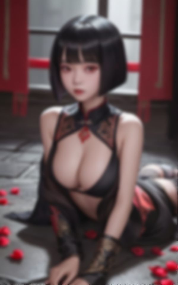 サンプル画像6:淫らな身体で男を誘惑する淫乱キョンシー写真集88枚(美女AI製作LaBO) [d_397662]