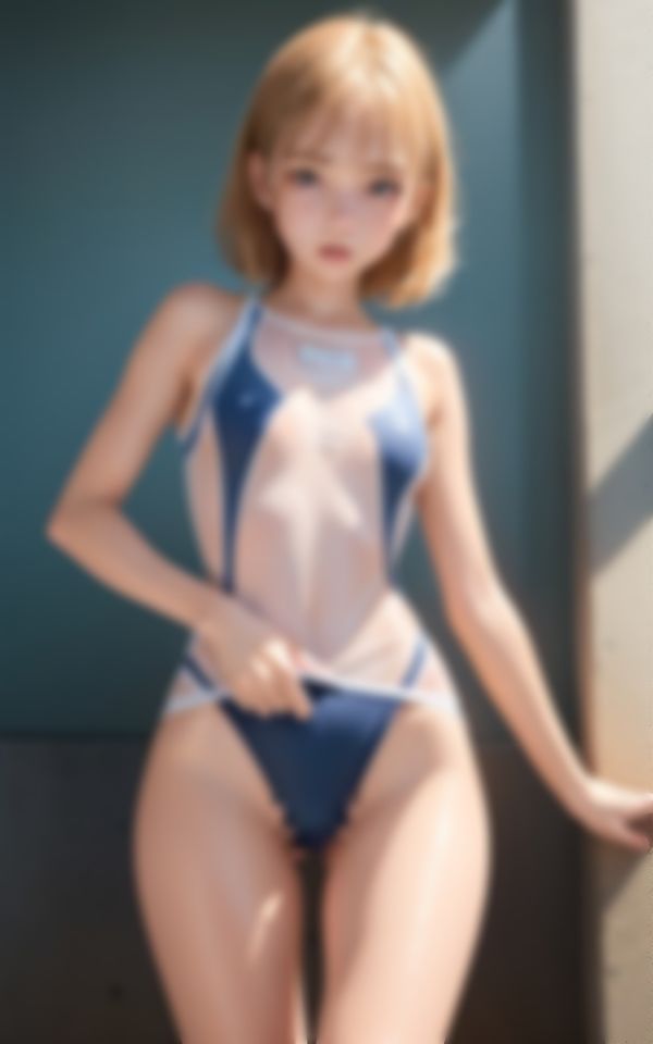 サンプル画像2:初めて出来た彼女は毎日エッチな身体で誘惑してくる水泳部の淫乱痴女先輩(I LOVE AI) [d_397667]