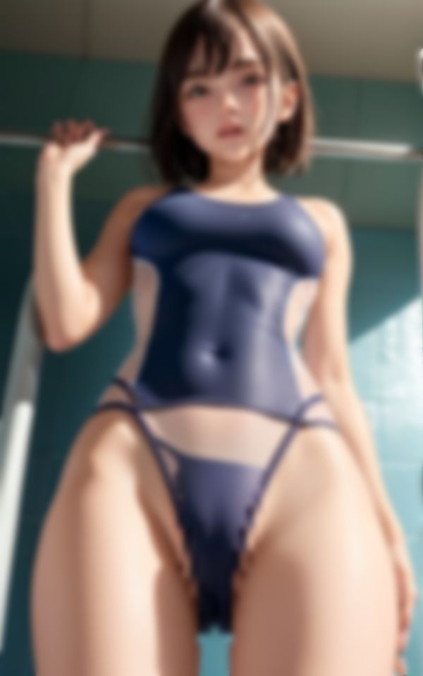 サンプル画像3:初めて出来た彼女は毎日エッチな身体で誘惑してくる水泳部の淫乱痴女先輩(I LOVE AI) [d_397667]