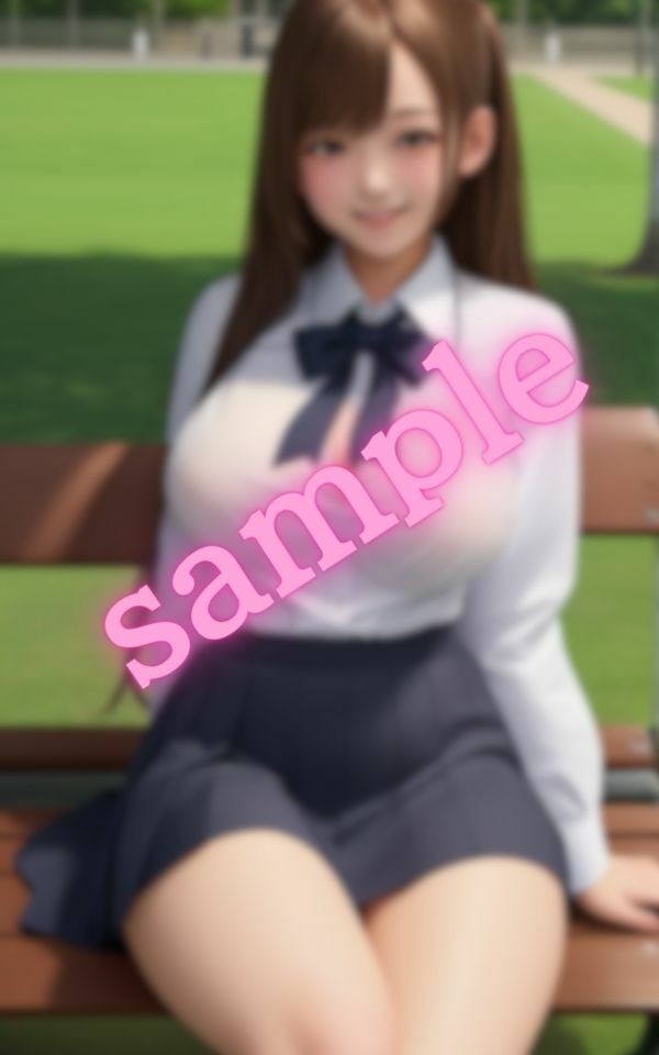 サンプル画像3:初恋の相手と誰も居ない公園のベンチで二人きり・・・僕は彼女の巨乳に大興奮(エロIAクラブ) [d_397713]