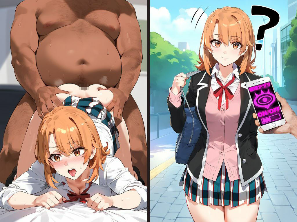 サンプル画像5:催●おじさんと女子校生ヒロインズ/桐ヶ●直葉/雪ノ●雪乃/一色 い●は/モモ/中●ニ乃【妊娠】(女子校生ヒロインズ) [d_397739]