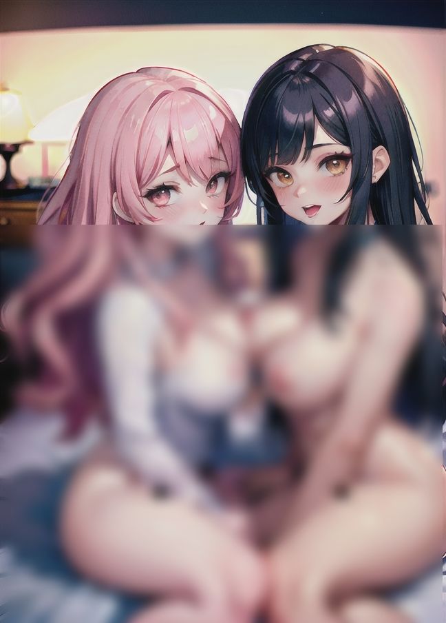 サンプル画像5:相性抜群のメスたち「イチャイチャレズビアンカップル」(高級シャンパンが飲みたい) [d_397781]