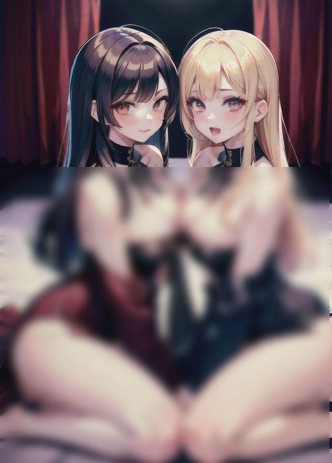 サンプル画像6:相性抜群のメスたち「イチャイチャレズビアンカップル」(高級シャンパンが飲みたい) [d_397781]