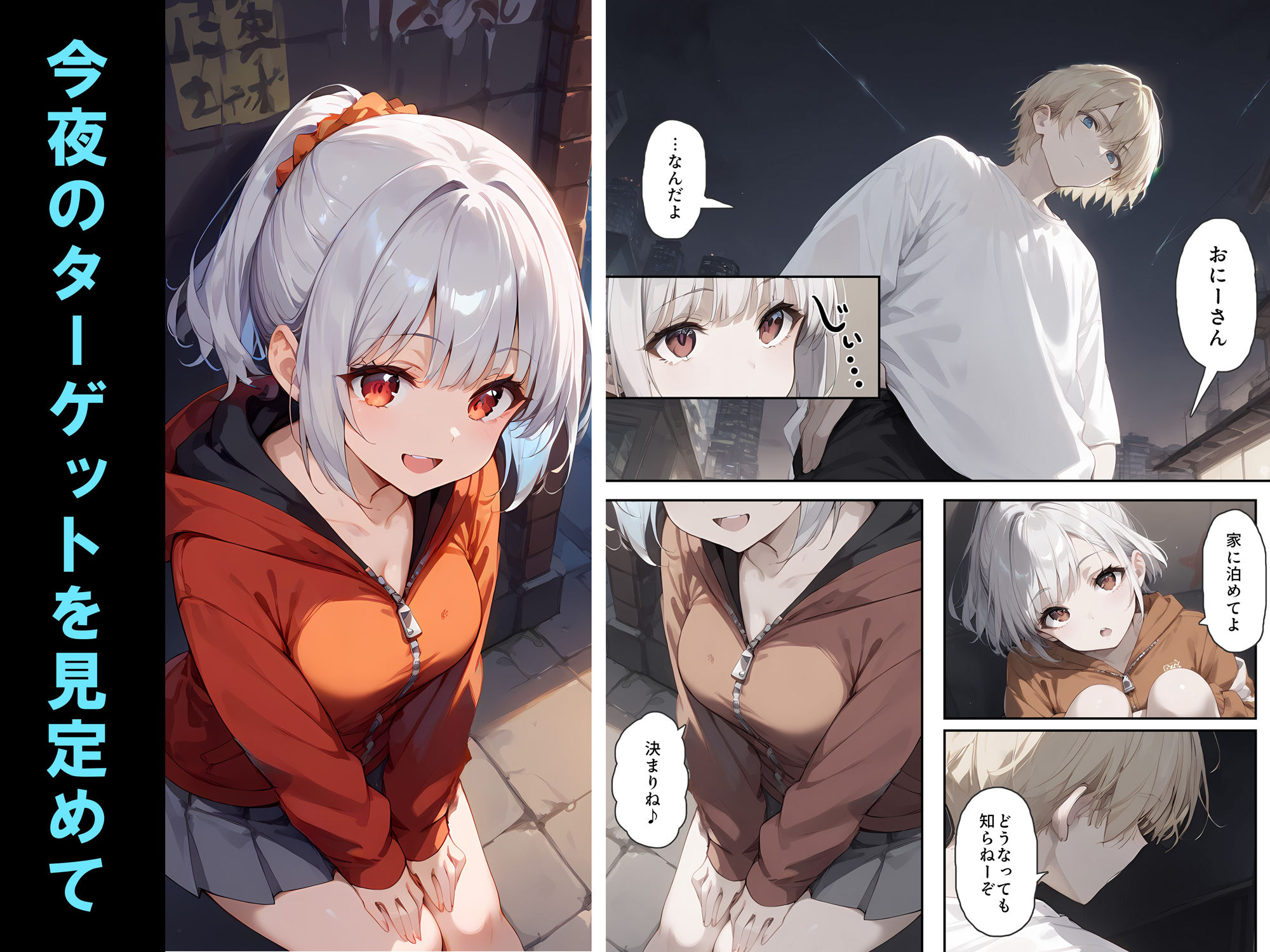 サンプル画像2:頂かれ女子 -深夜のお小遣い稼ぎ編-(勃ちひろし) [d_397807]