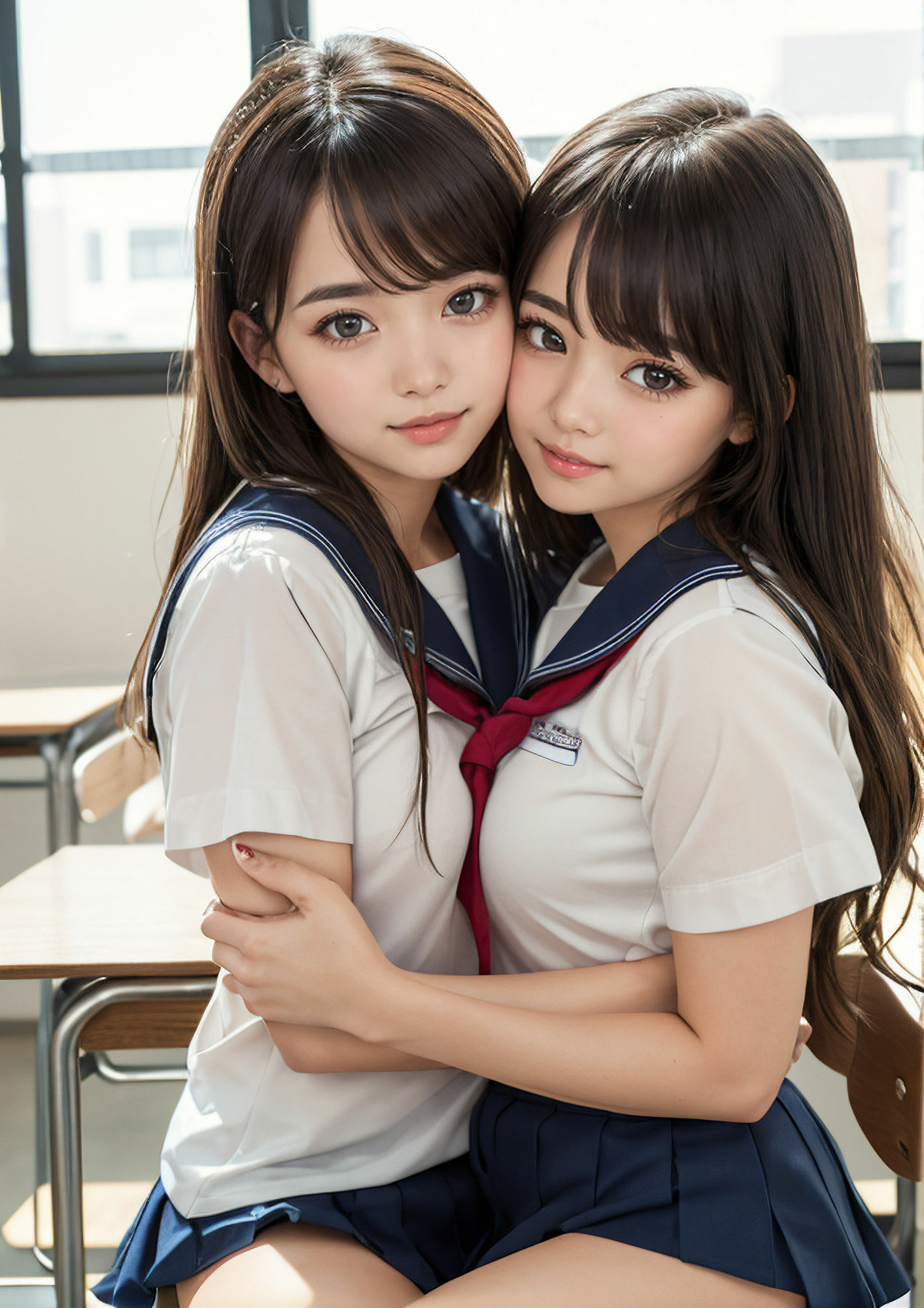 サンプル画像1:ハーレム学園_ドスケベ女子校生の淫乱教室(女子校生AIレボリューション) [d_397871]