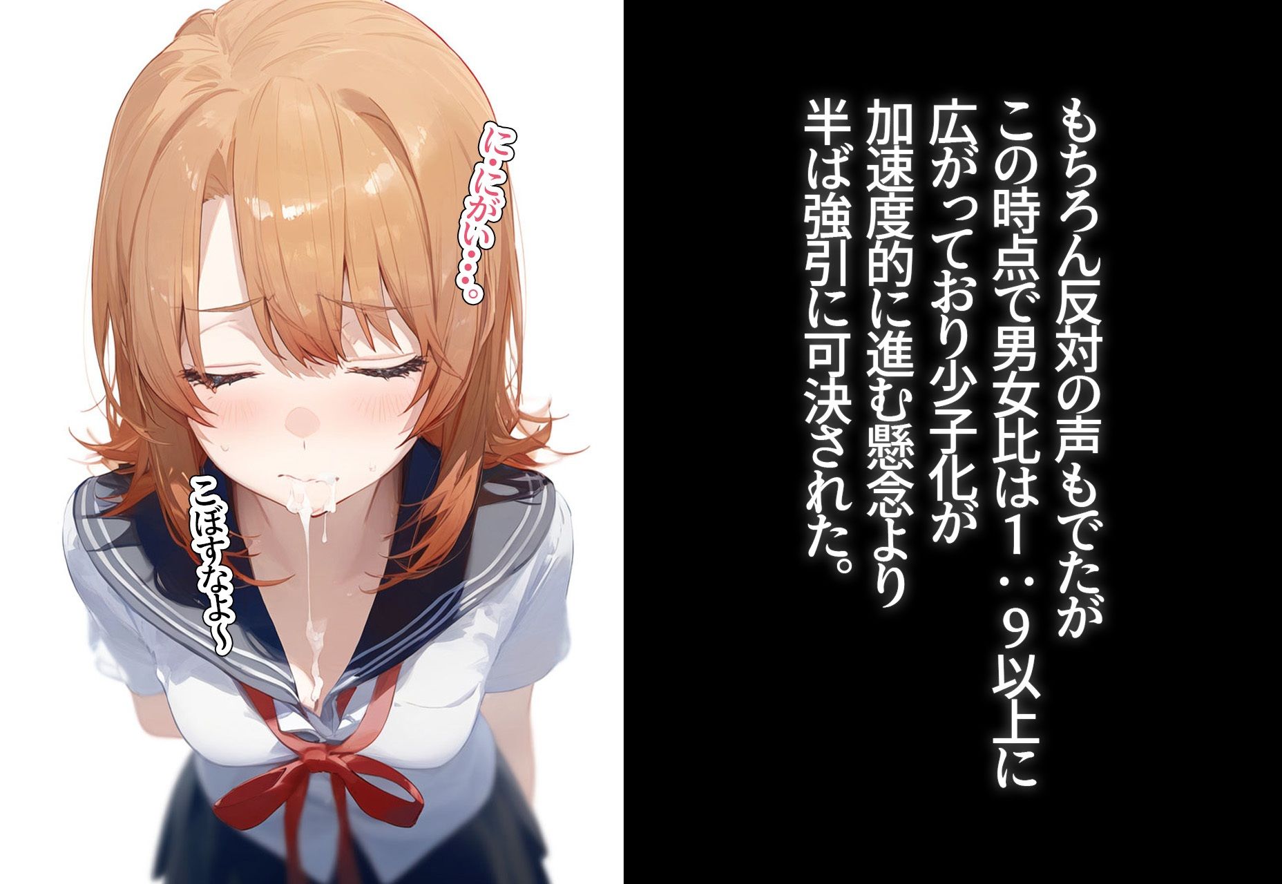 サンプル画像3:！種付許可証！〜男が極端に減った社会で…〜一色い◯は編(XXXガール) [d_397874]