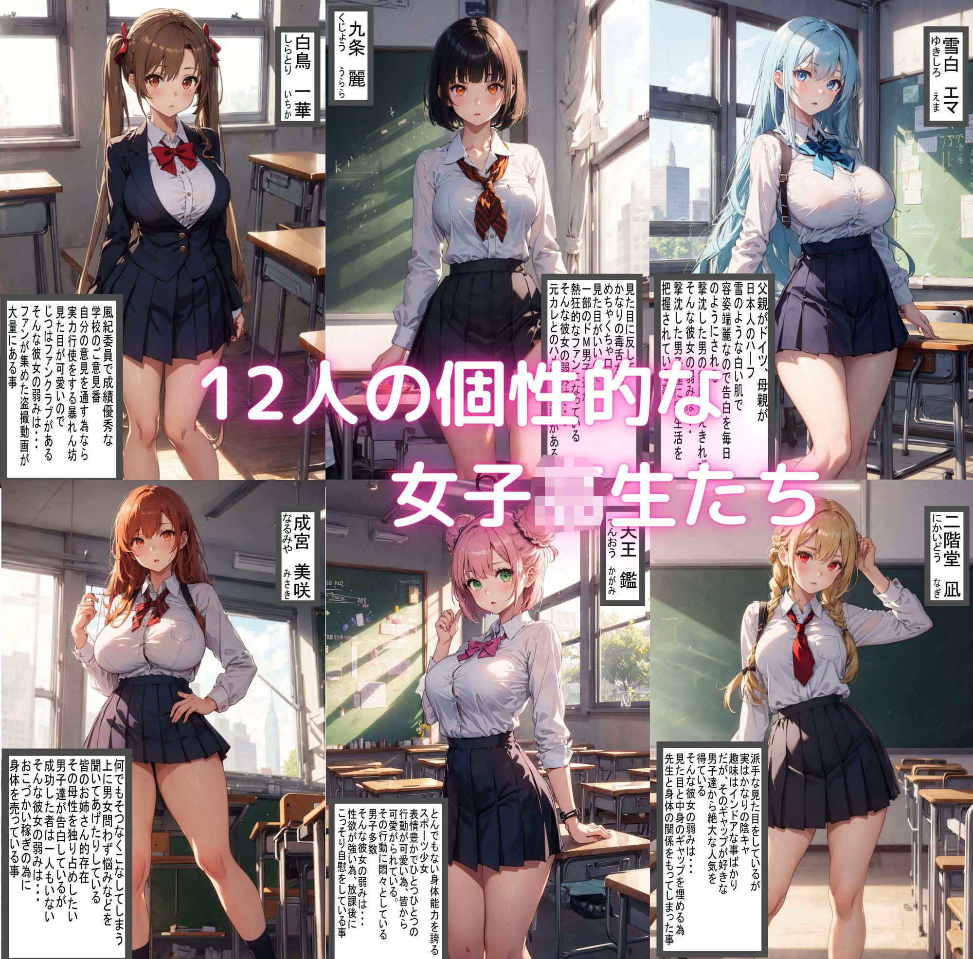 サンプル画像1:12人の訳アリ女子校生を●す話 大集合編 ii【セリフ付き】(ゆゆの森) [d_397884]