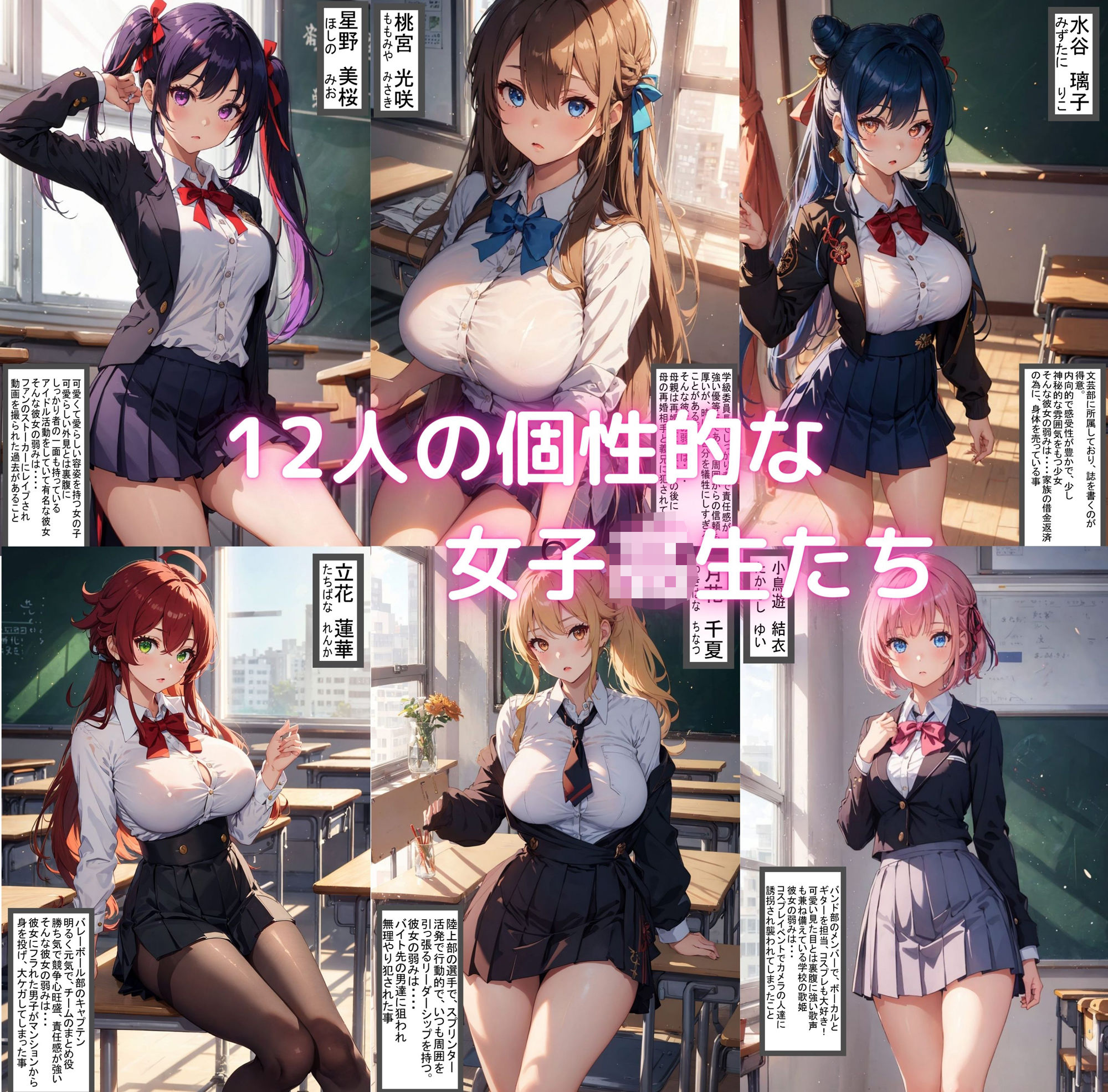 サンプル画像2:12人の訳アリ女子校生を●す話 大集合編 ii【セリフ付き】(ゆゆの森) [d_397884]