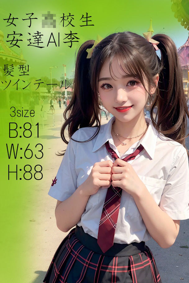 サンプル画像1:青姦JK 【No.05】 遊園地デート編(AIパール) [d_397889]