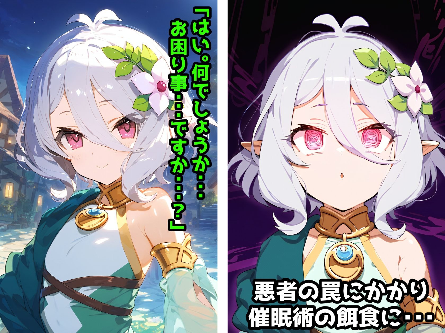 サンプル画像1:催〇NTR！悪い人たちに捕まったコッ〇ロちゃんが健気に助けを待つも媚薬投与で顔面崩壊感度MAX！アヘ顔オホ声絶叫！(れいじんぐハーツ) [d_397899]