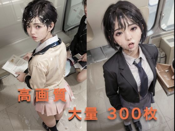 サンプル画像4:電車で通学中の美少女にぶっかけスペシャル(リアルな世界でのエロ) [d_397970]