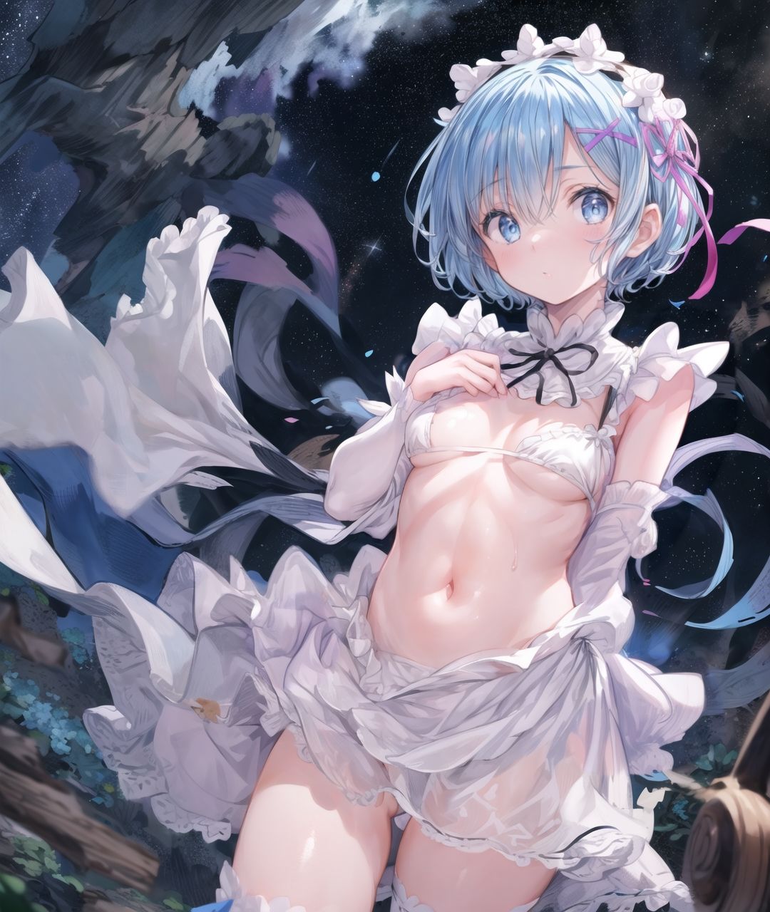 サンプル画像3:美少女たちのひととき・レ〇（リゼロ）(Aark) [d_397985]