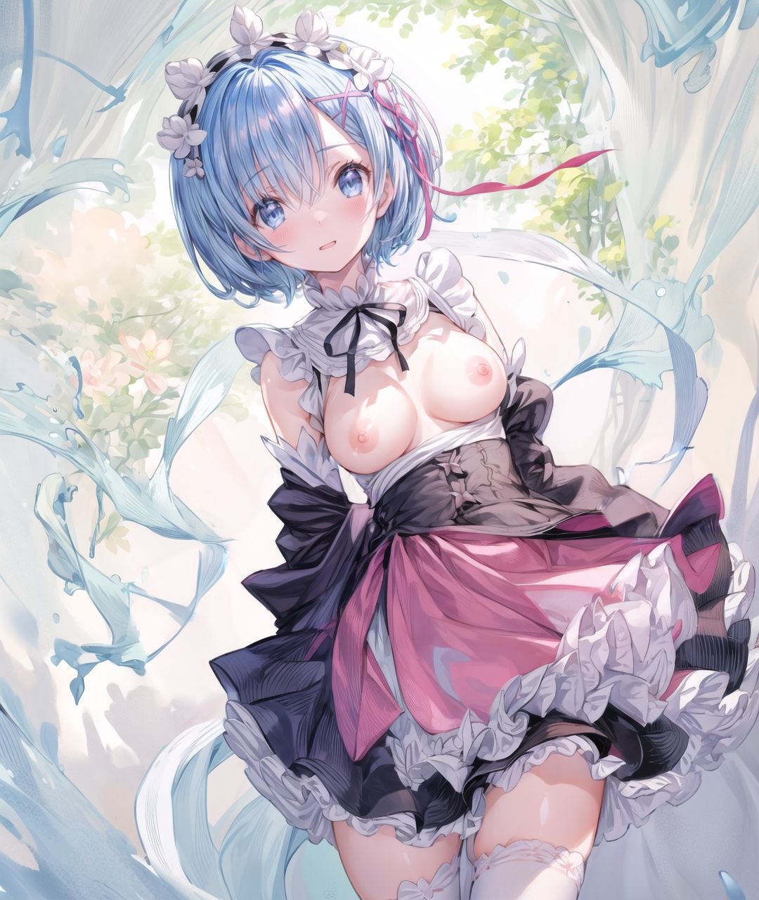 サンプル画像5:美少女たちのひととき・レ〇（リゼロ）(Aark) [d_397985]