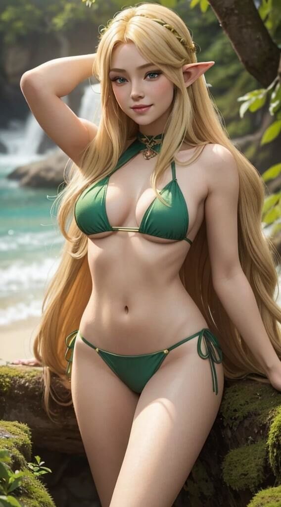 サンプル画像4:エルフの園・ベスト版【AI生成】(AI美女集) [d_398074]