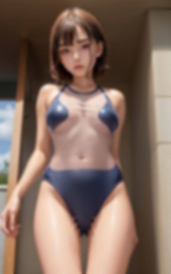 サンプル画像2:エロすぎる水着で童貞の後輩を虜にする魅力的な先輩ちゃん(妄想AI美女) [d_398189]