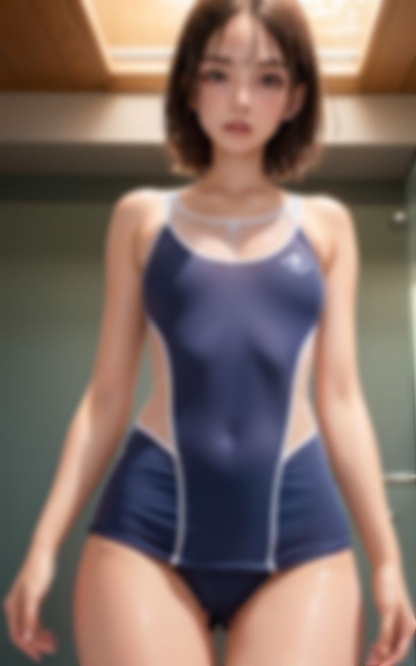 サンプル画像4:エロすぎる水着で童貞の後輩を虜にする魅力的な先輩ちゃん(妄想AI美女) [d_398189]