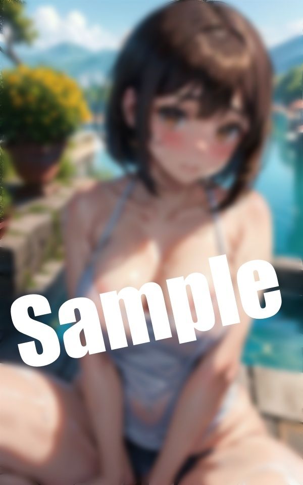 サンプル画像5:屋外で中出し〜プールで淫乱美少女に誘われて・・・「今すぐエッチしたいんです！」(AVMAX) [d_398214]