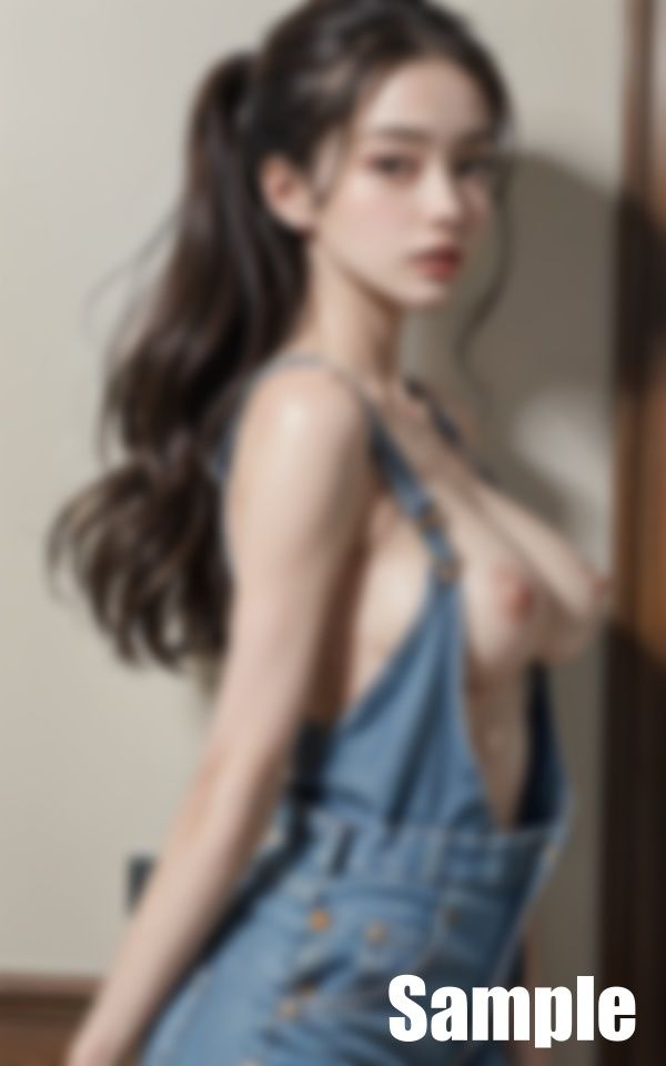 サンプル画像6:オーバーオールからコンニチハ(にゅーろん) [d_398224]