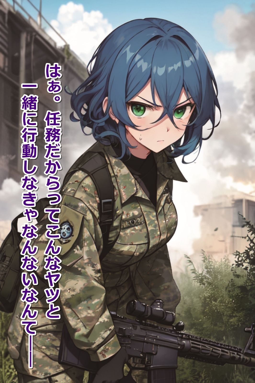 サンプル画像2:俺を見下す戦場の姫たちがウザいので【即オチ2コマ】させてみた(くまとねこ屋) [d_398238]