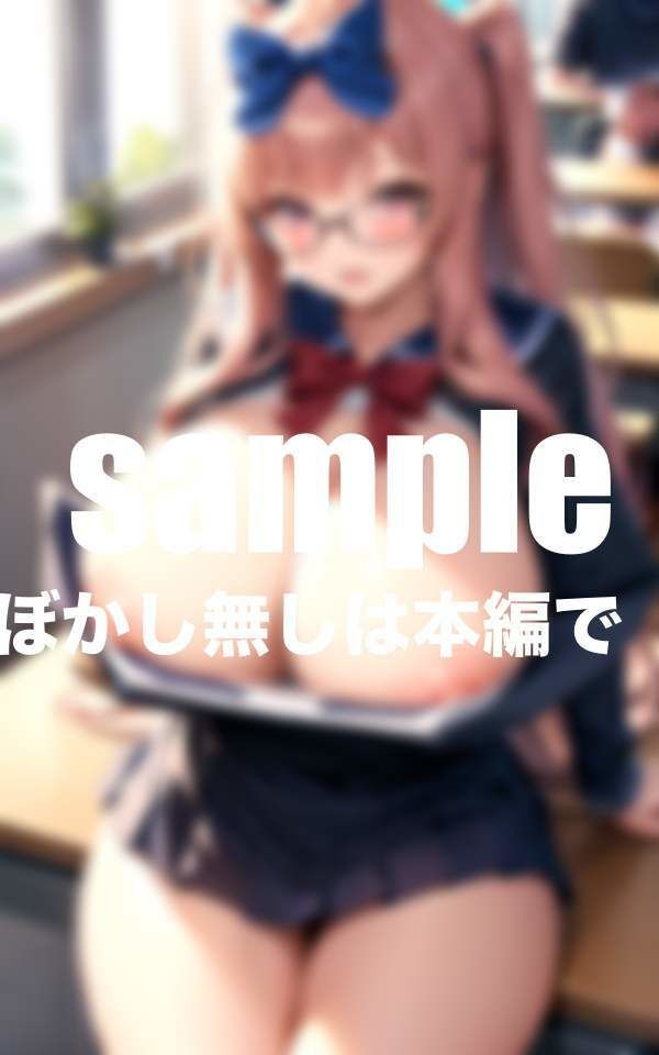 サンプル画像6:爆乳学園 萌え萌え系の淫乱爆乳女子達のHなスクールライフ(妄想club) [d_398250]