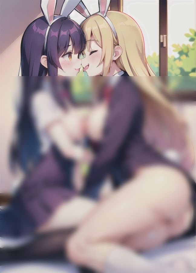 サンプル画像1:ディープレズ「コスプレバニーでレズ展開…」(美味しいもの) [d_398349]