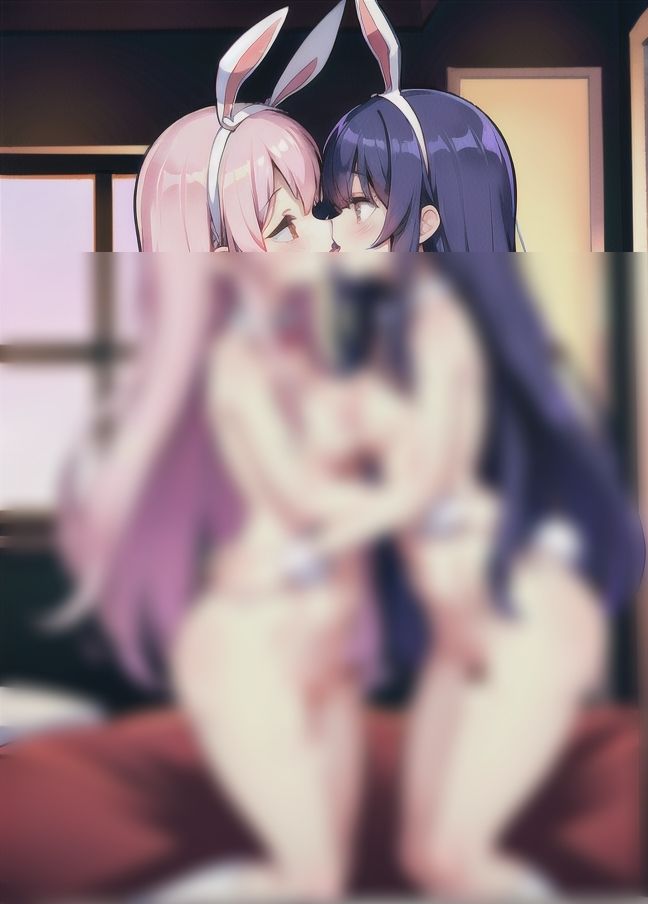 サンプル画像2:ディープレズ「コスプレバニーでレズ展開…」(美味しいもの) [d_398349]