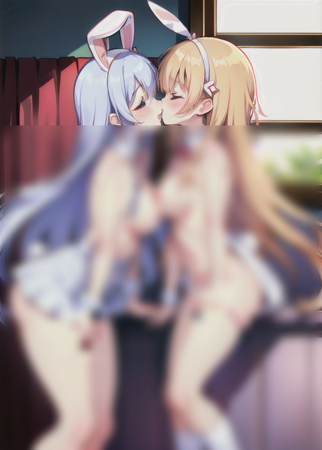 サンプル画像3:ディープレズ「コスプレバニーでレズ展開…」(美味しいもの) [d_398349]