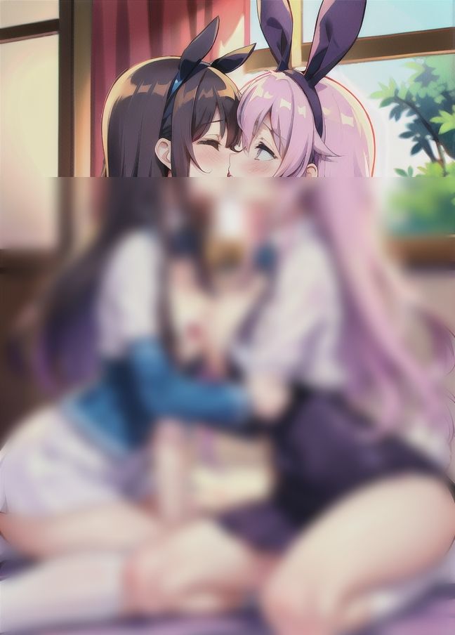 サンプル画像5:ディープレズ「コスプレバニーでレズ展開…」(美味しいもの) [d_398349]