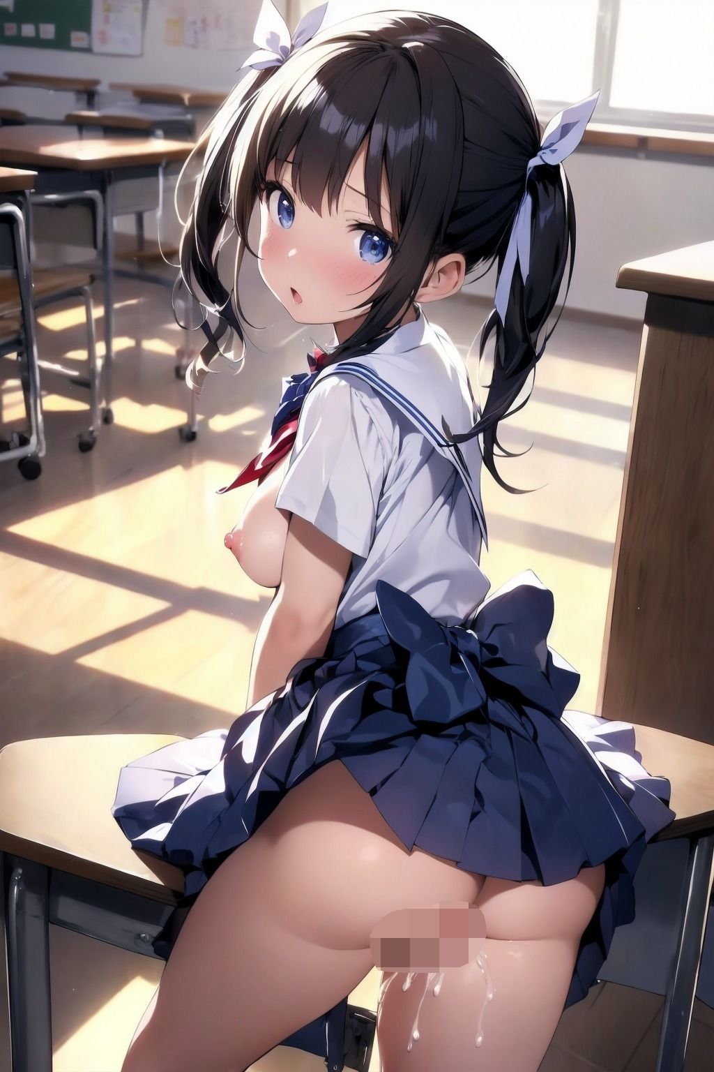 サンプル画像2:ちびちびツインテっ子が沢山現れた！！(TANTAN AI) [d_398462]